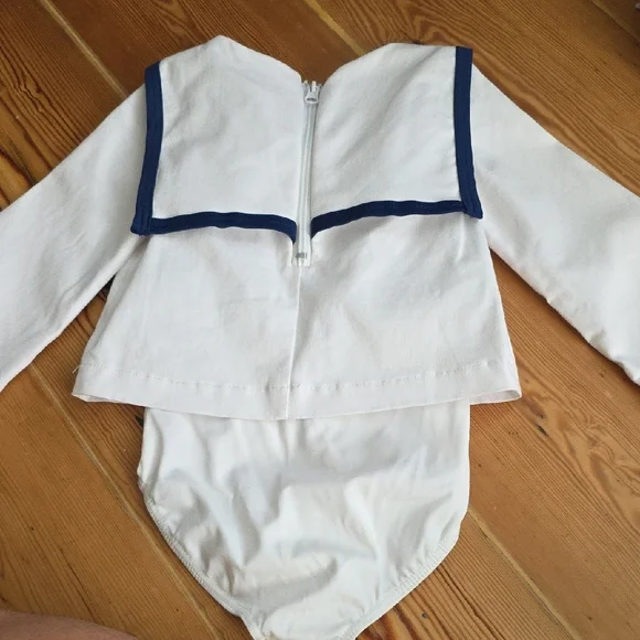 Nautical Sailor Costume for Kids - White and Blue - Picture 9 of 14